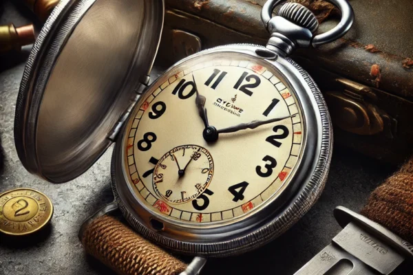 Time-Honored Precision: The Glycine F283 Military Pocket Watch WW2 Period 1940s